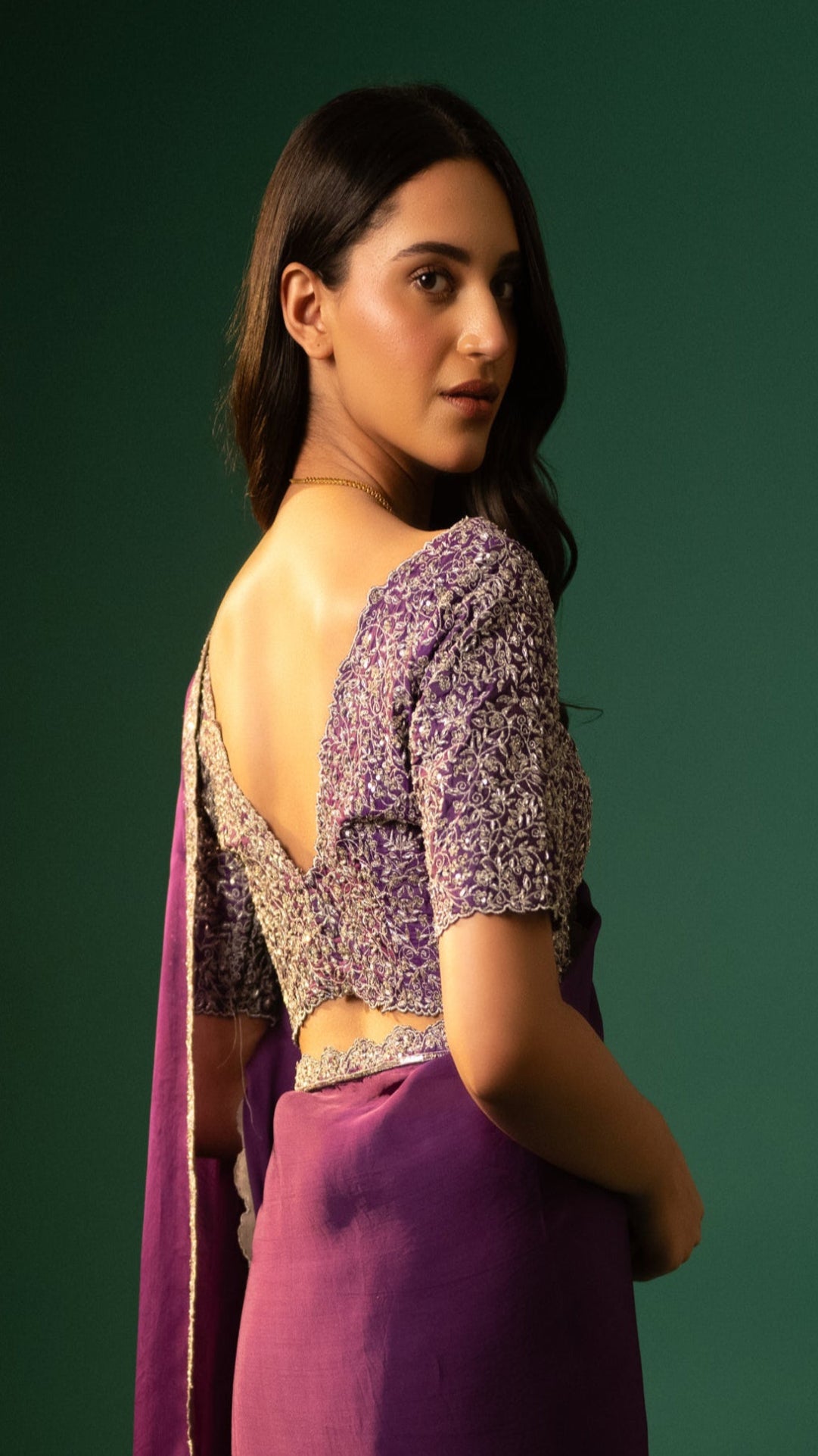 Hand Embroidered Zardozi Blouse
