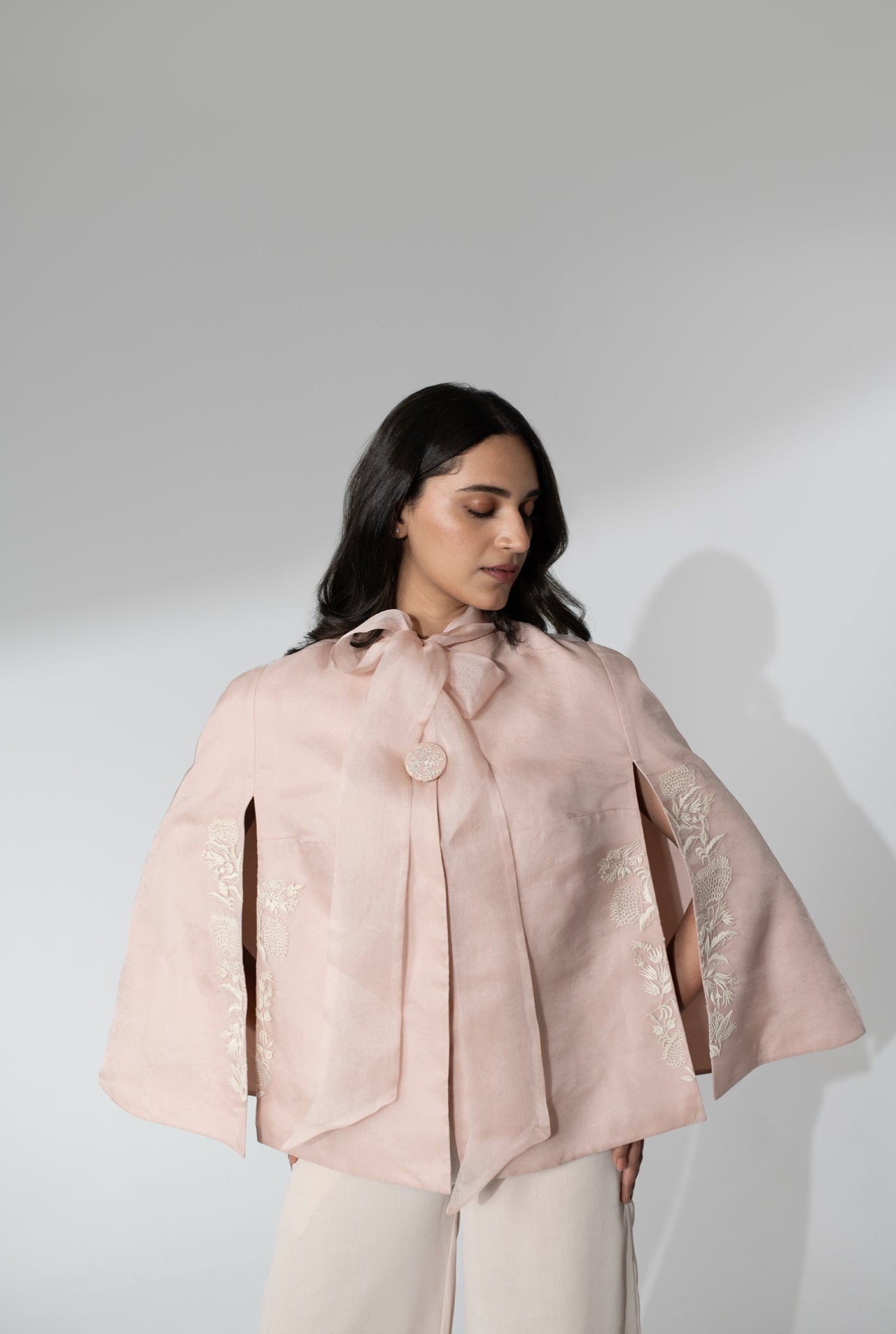 Thread Work Organza Cape