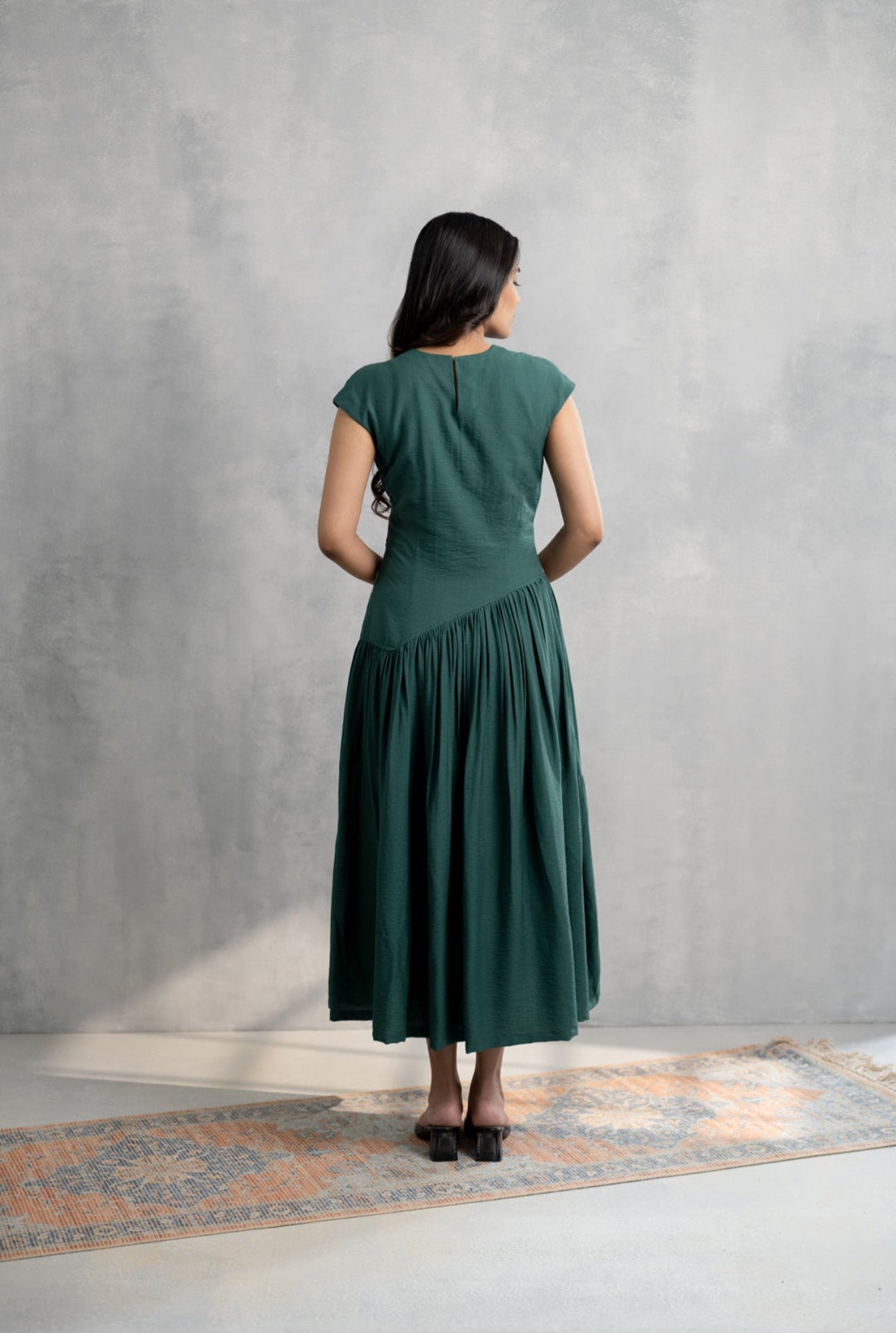 Forest Bloom Midi Dress