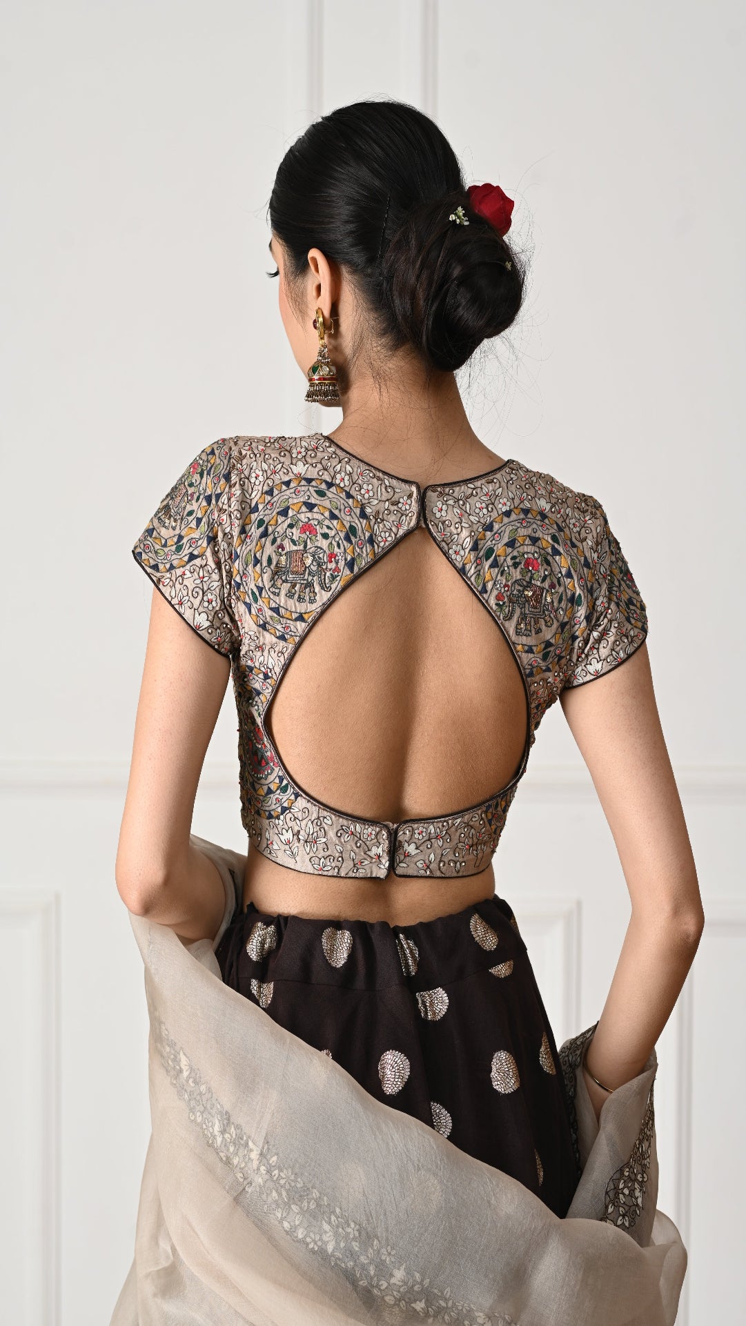 Timeless Madhubani Embroidered Blouse