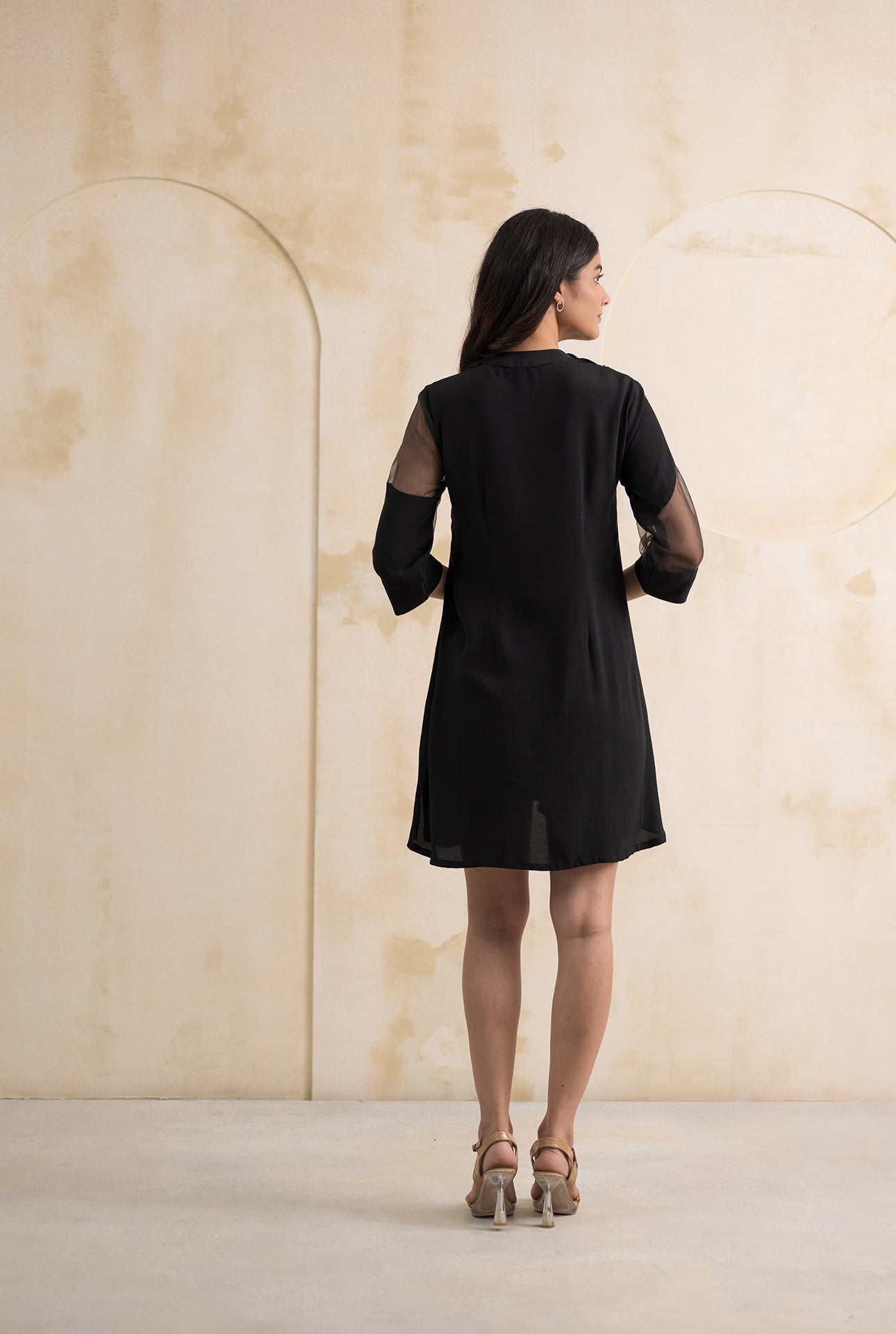 Midnight Bloom Black Dress