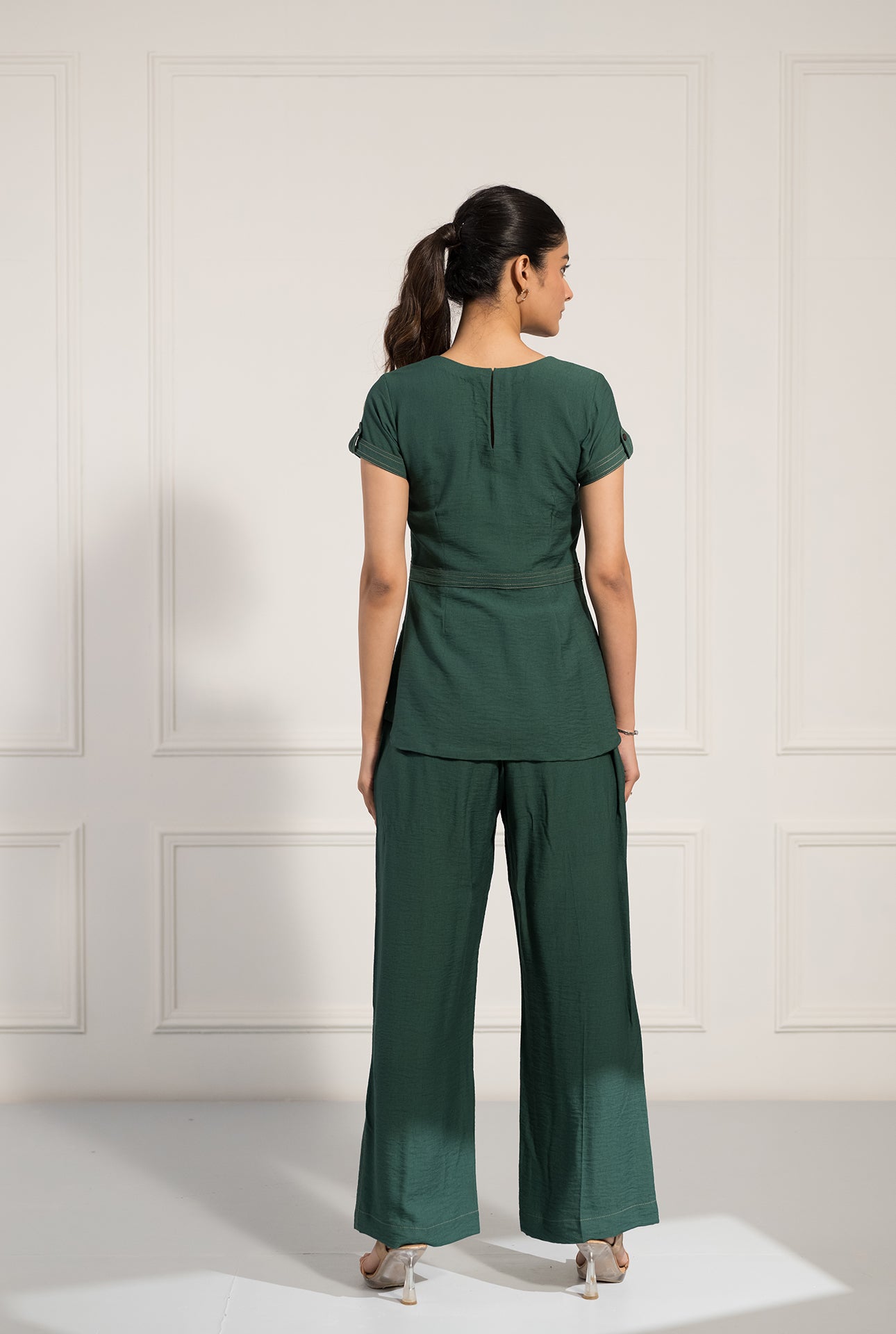 Emerald Green Panelled Co-ord Set