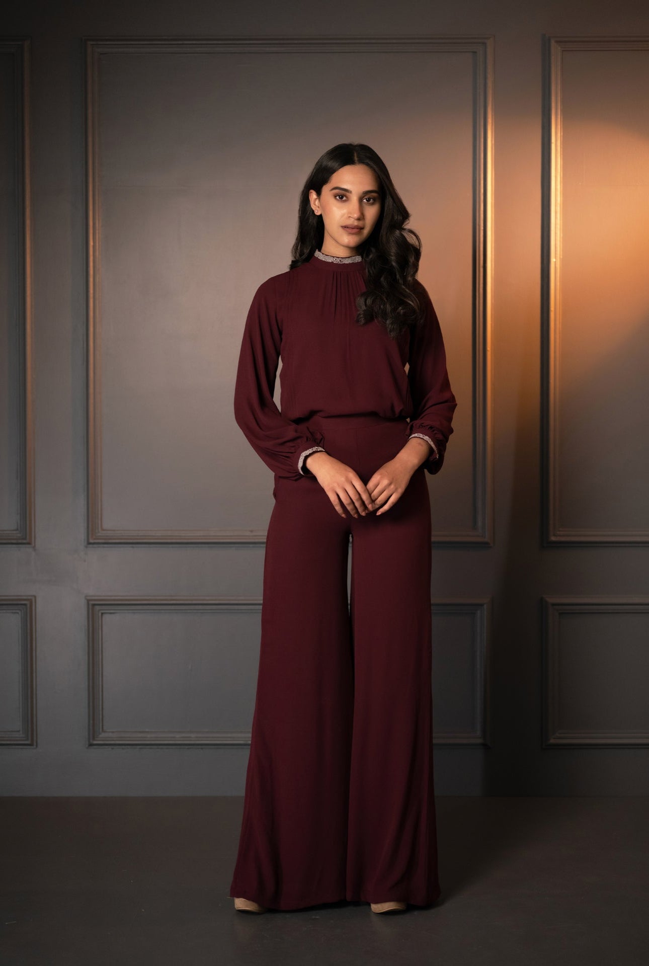 Georgette Co-Ord Set with Thread Work