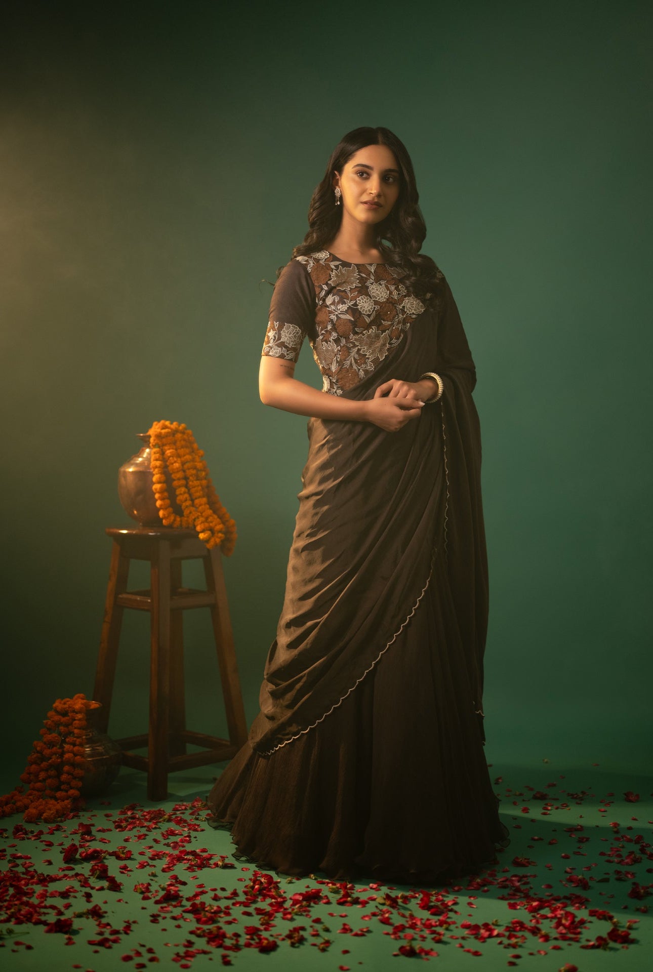 Chiffon Lehenga Set