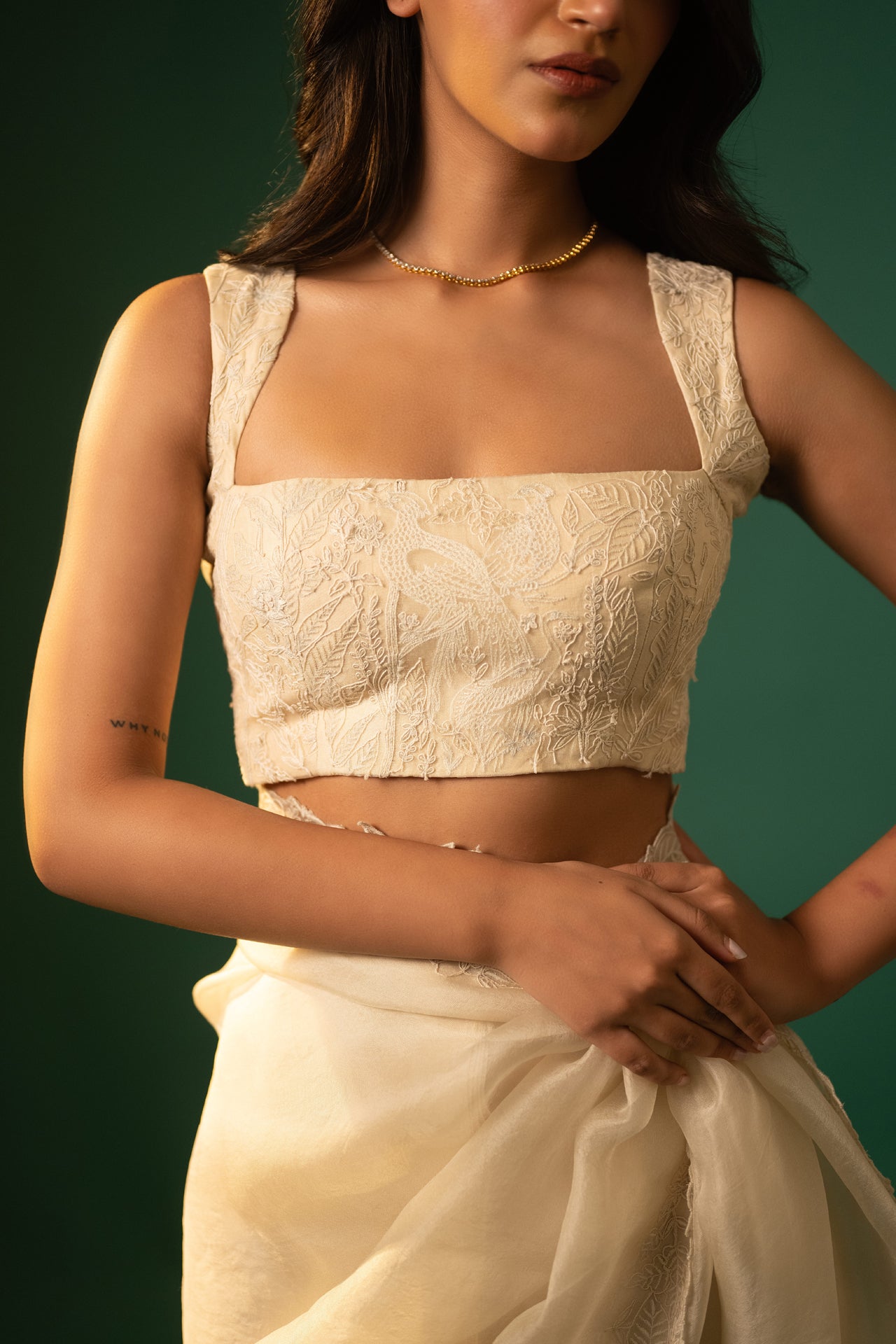 Organza Dori work Saree
