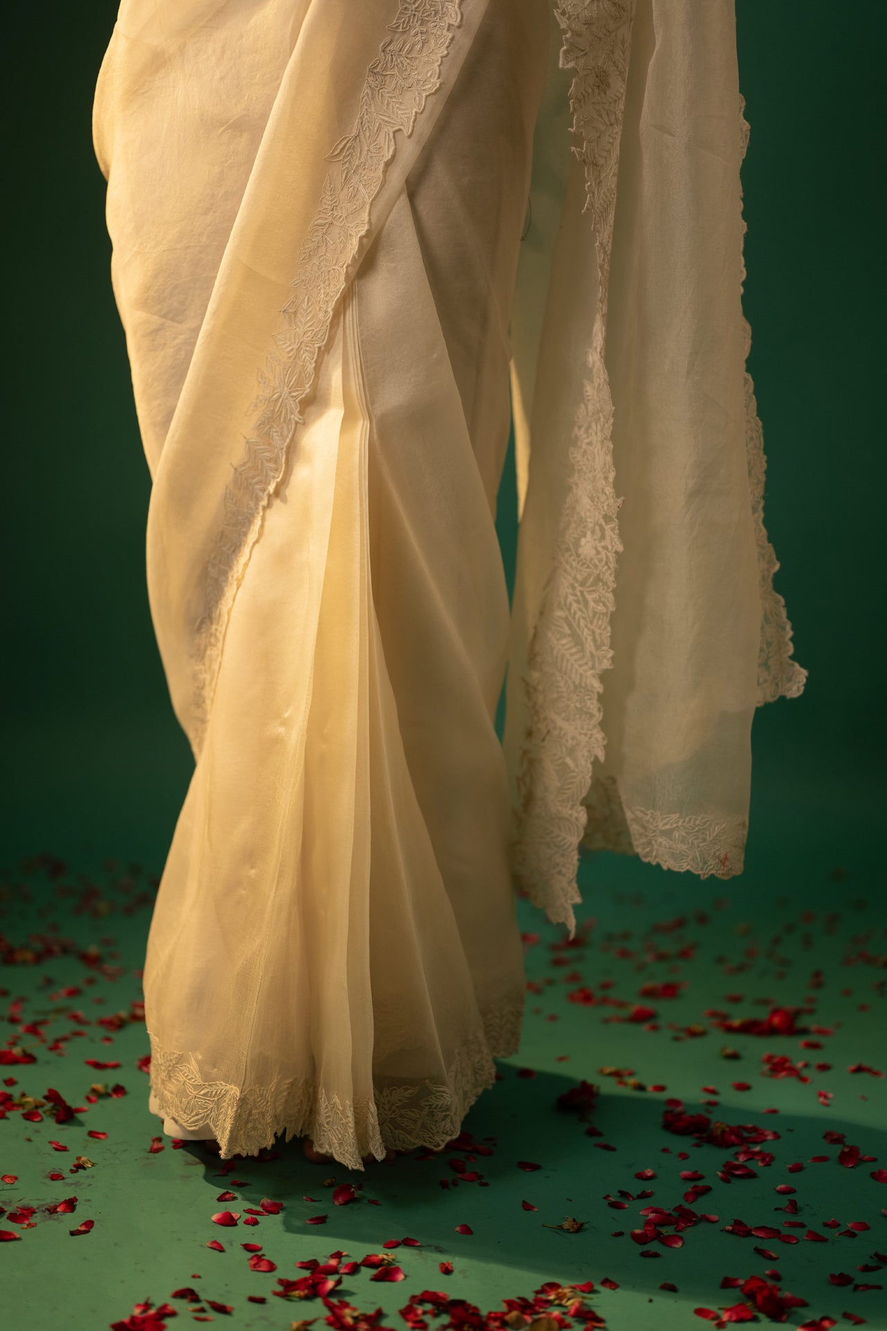 Organza Dori work Saree