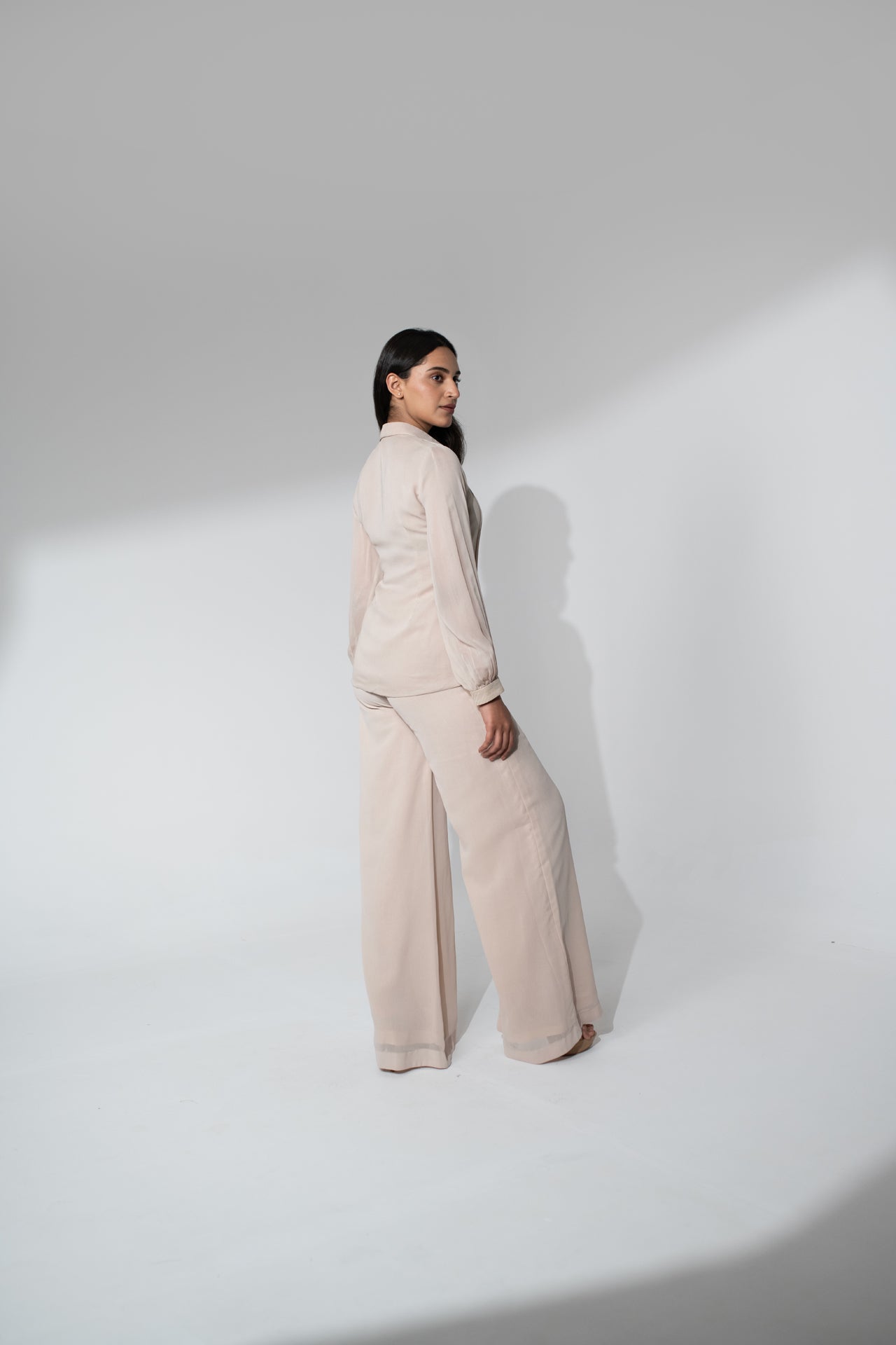 Georgette Co-Ord Set with Thread Work Shirt